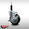 Service Caster 4'' SS Black Poly Swivel 3/4'' Expanding Stem Caster with Brake SCC-SSEX20S414-PPUB-BLK-TLB-34 - alternate 3